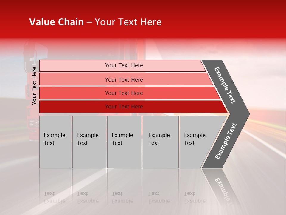 Stock Cargo Trailer PowerPoint Template