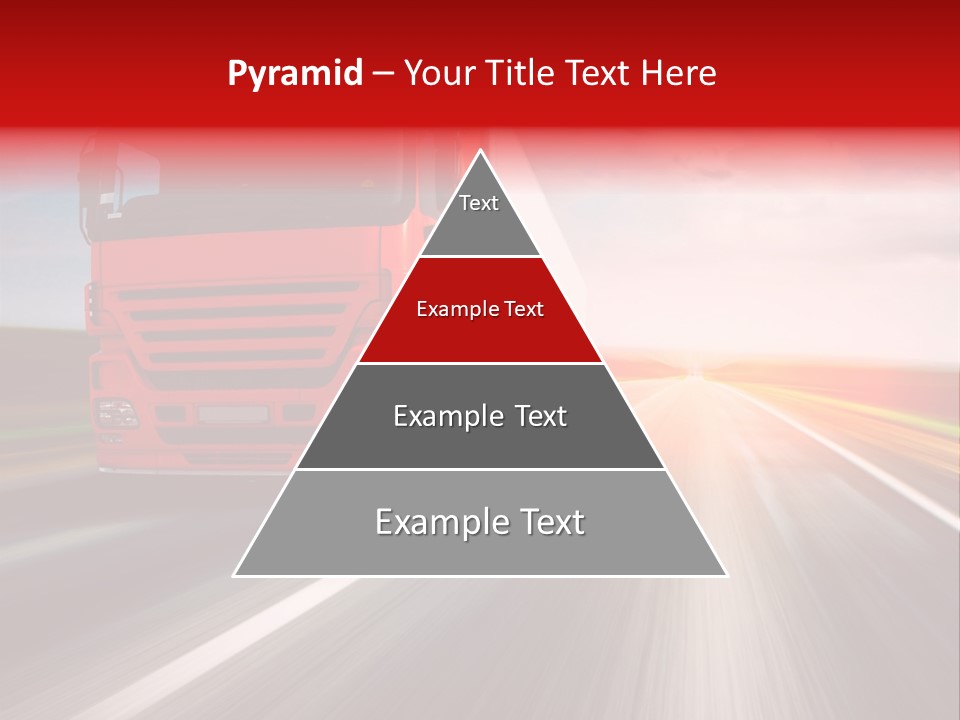 Stock Cargo Trailer PowerPoint Template