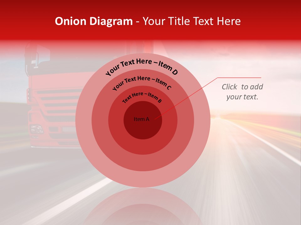 Stock Cargo Trailer PowerPoint Template