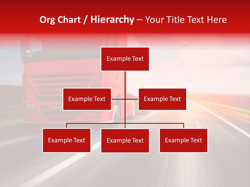 Stock Cargo Trailer PowerPoint Template