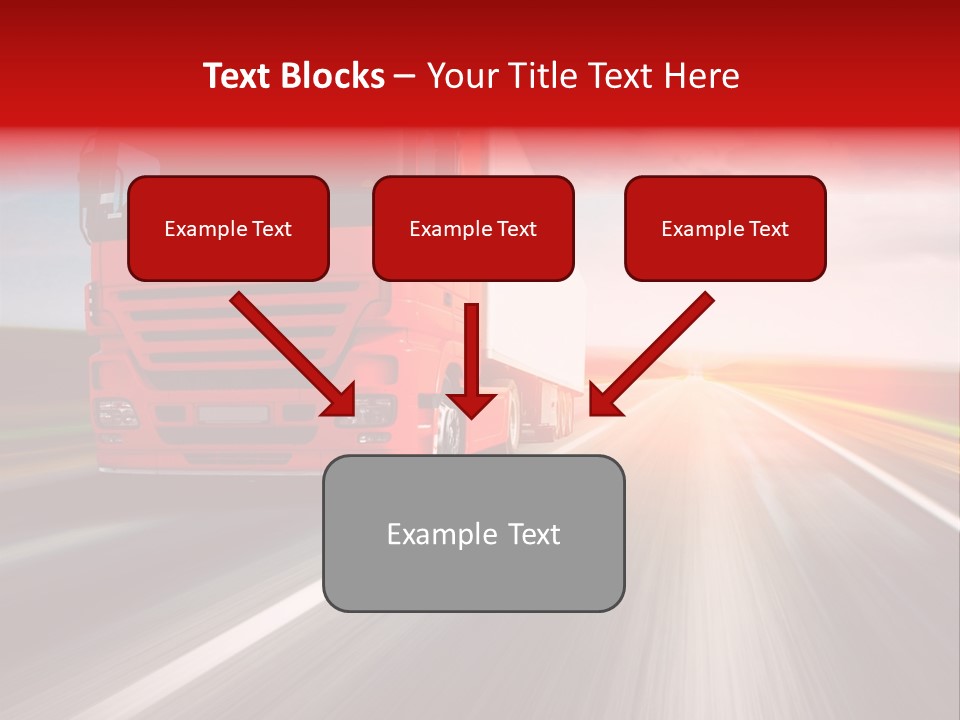 Stock Cargo Trailer PowerPoint Template