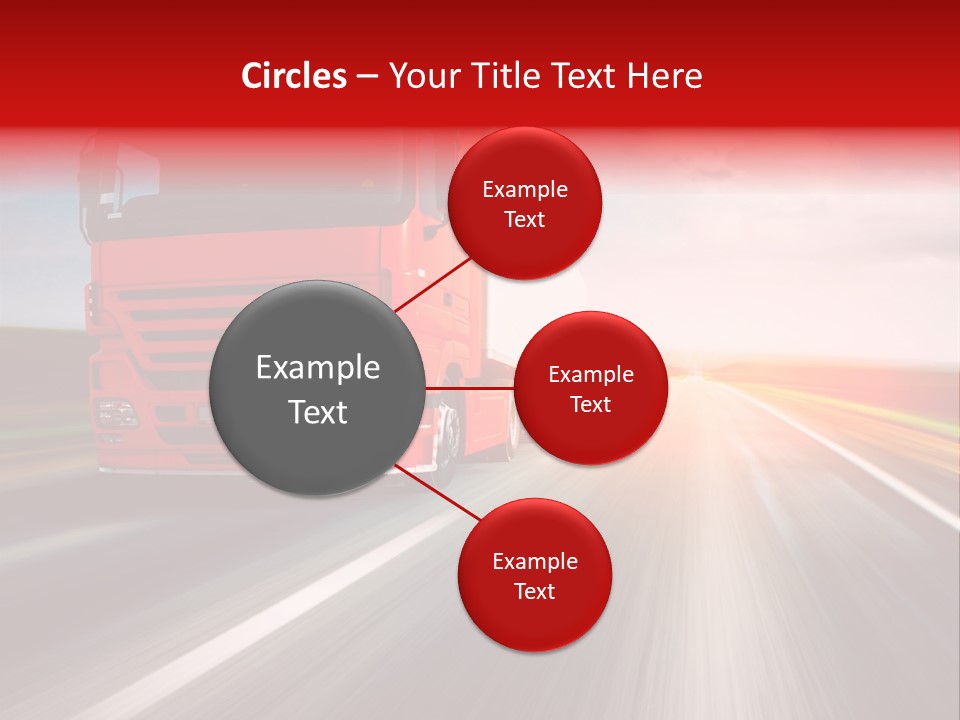 Stock Cargo Trailer PowerPoint Template