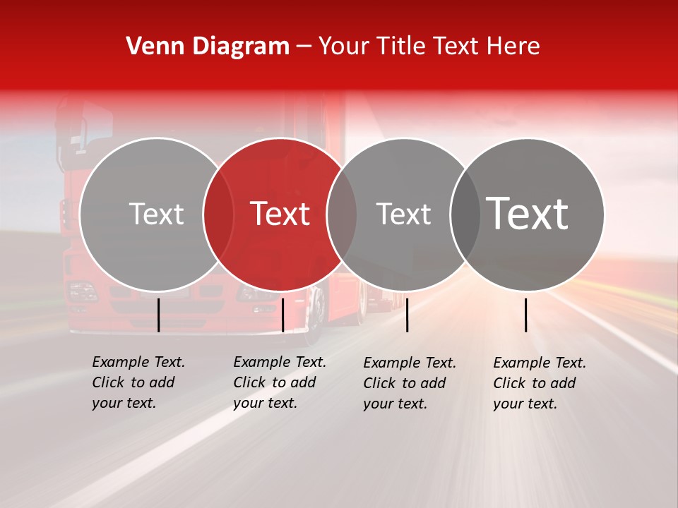 Stock Cargo Trailer PowerPoint Template
