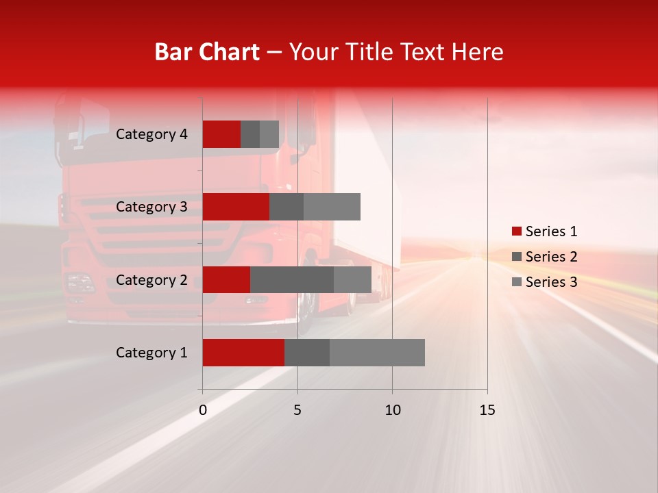 Stock Cargo Trailer PowerPoint Template