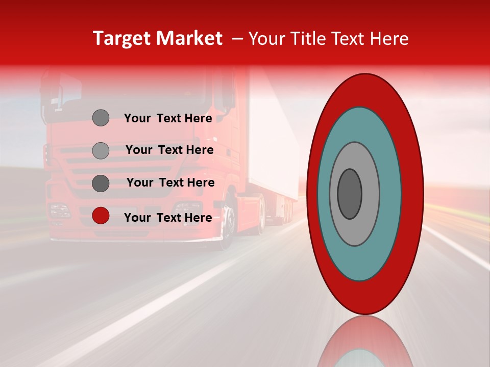 Stock Cargo Trailer PowerPoint Template