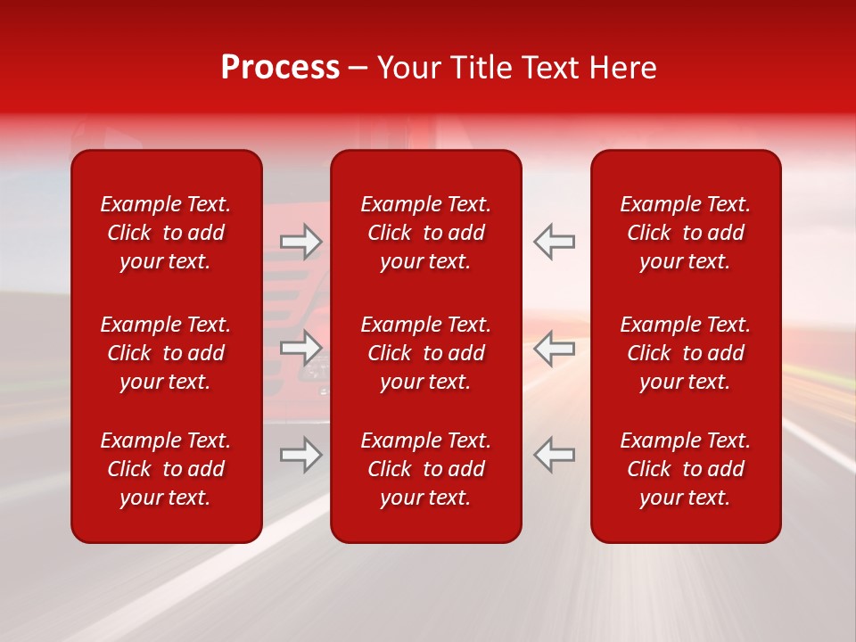 Stock Cargo Trailer PowerPoint Template