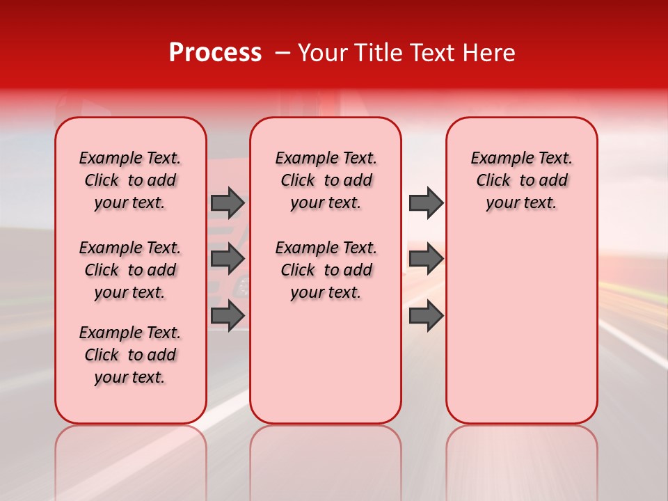 Stock Cargo Trailer PowerPoint Template