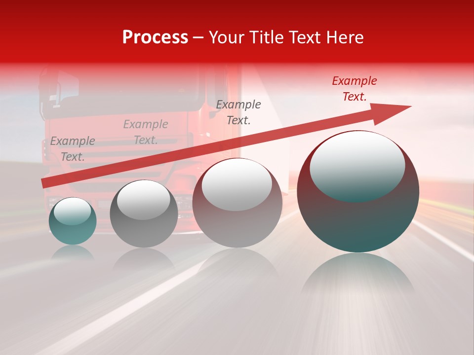 Stock Cargo Trailer PowerPoint Template