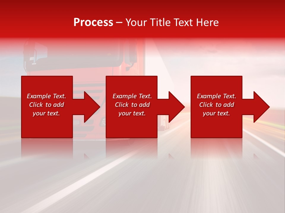 Stock Cargo Trailer PowerPoint Template