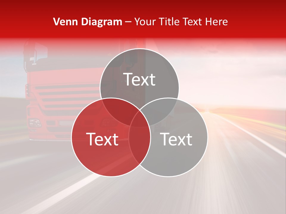 Stock Cargo Trailer PowerPoint Template