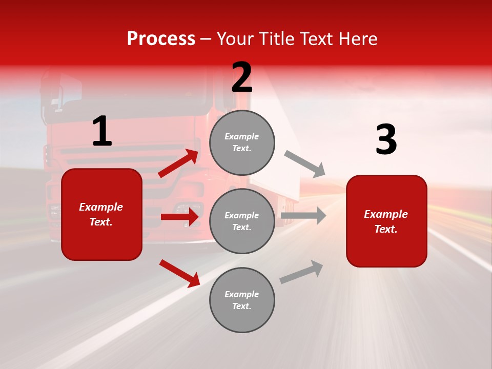 Stock Cargo Trailer PowerPoint Template