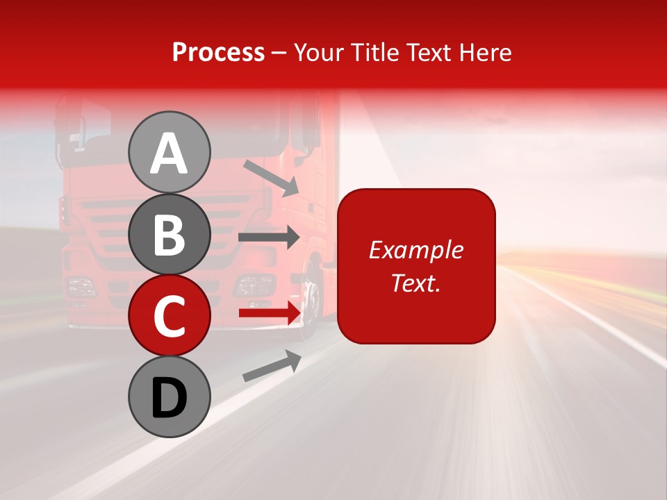 Stock Cargo Trailer PowerPoint Template