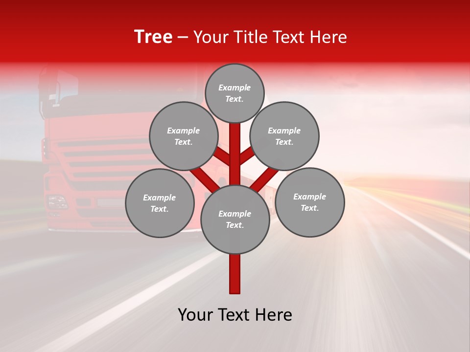 Stock Cargo Trailer PowerPoint Template