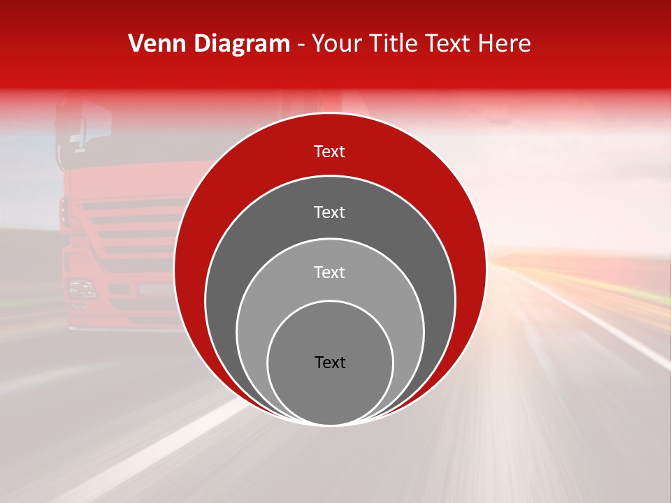 Stock Cargo Trailer PowerPoint Template