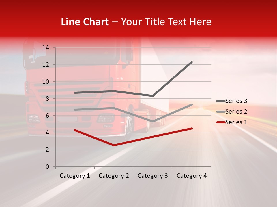 Stock Cargo Trailer PowerPoint Template