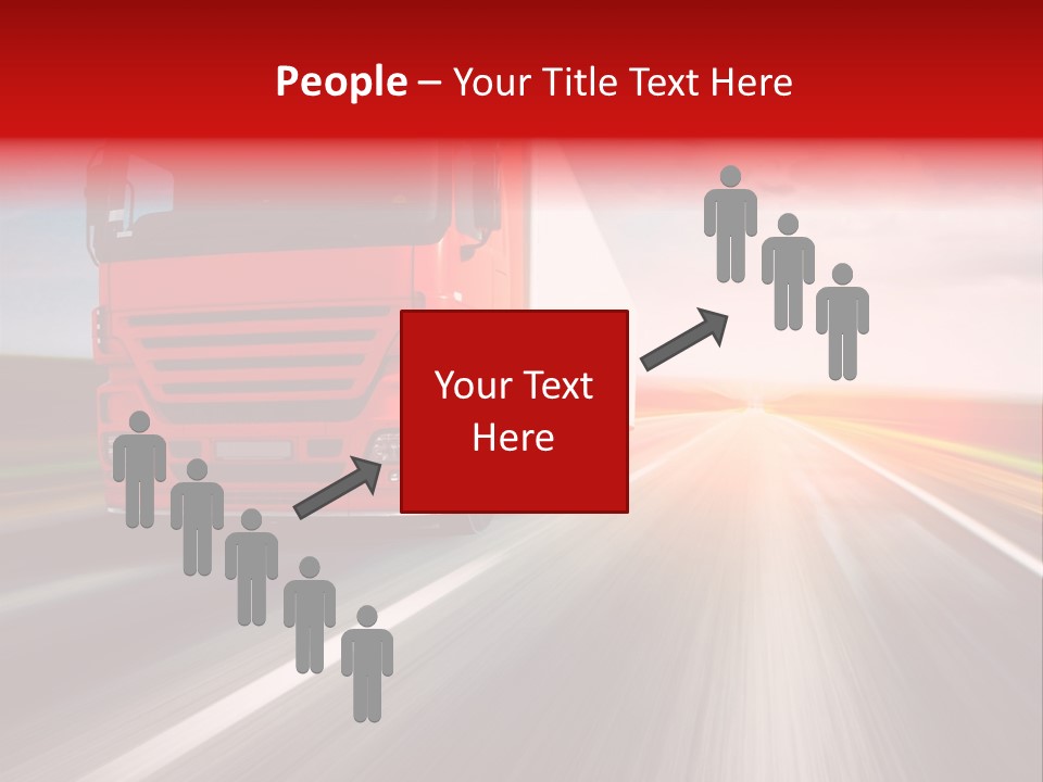 Stock Cargo Trailer PowerPoint Template