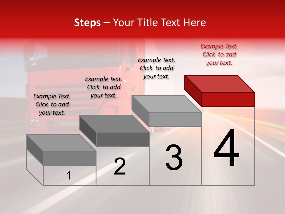 Stock Cargo Trailer PowerPoint Template