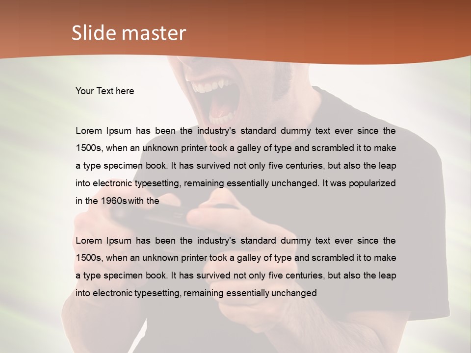 Electronic Twenties Gamer PowerPoint Template