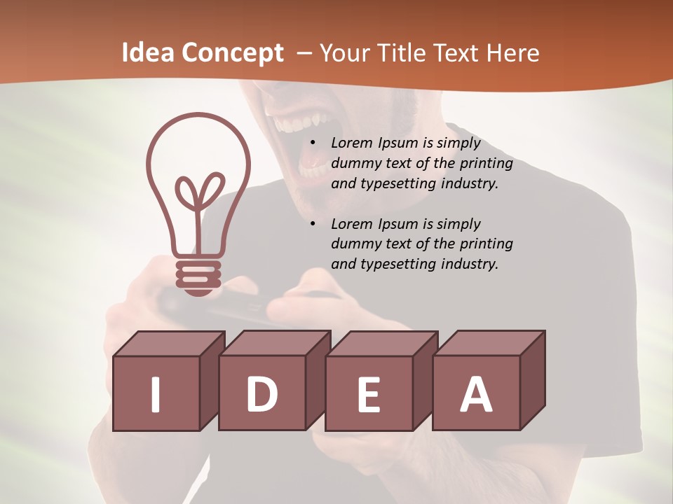 Electronic Twenties Gamer PowerPoint Template