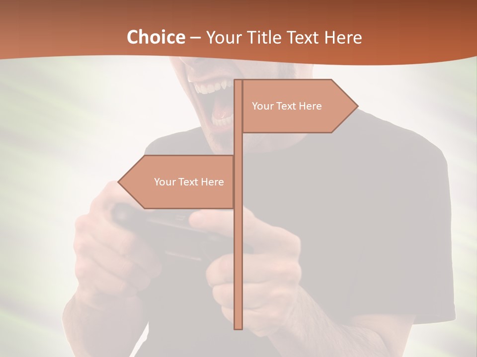 Electronic Twenties Gamer PowerPoint Template