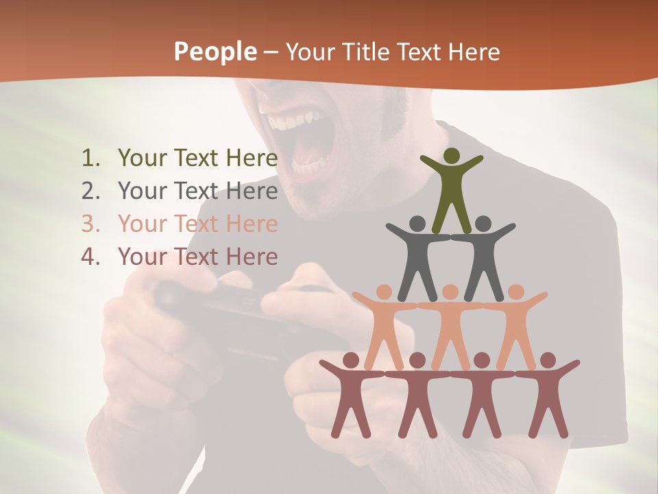 Electronic Twenties Gamer PowerPoint Template