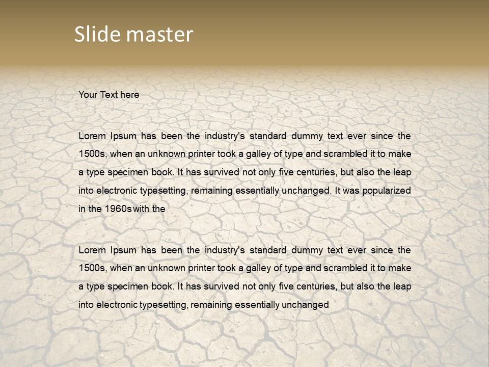 Salt Dying Barren PowerPoint Template