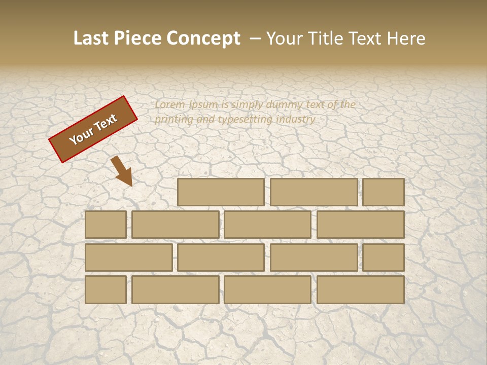 Salt Dying Barren PowerPoint Template