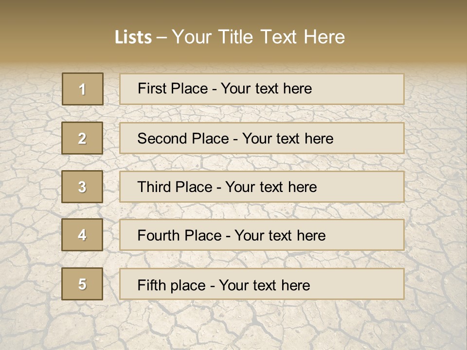 Salt Dying Barren PowerPoint Template