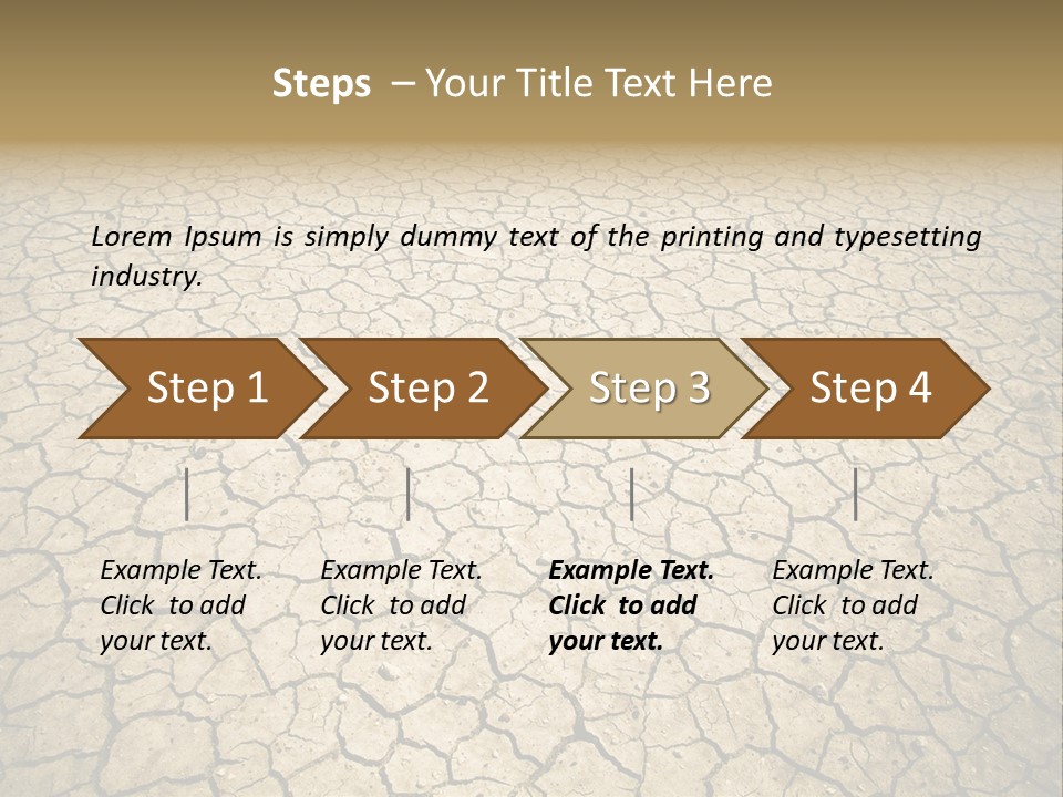 Salt Dying Barren PowerPoint Template