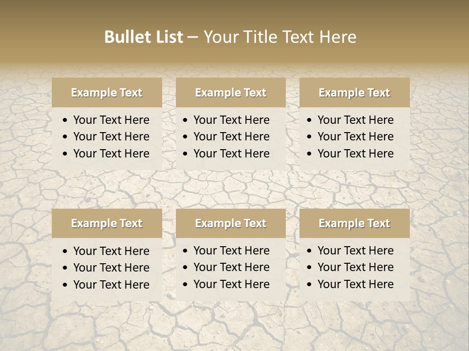 Salt Dying Barren PowerPoint Template
