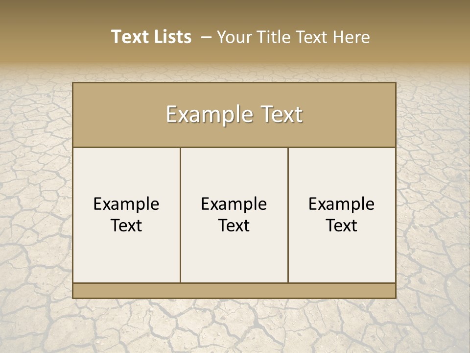 Salt Dying Barren PowerPoint Template