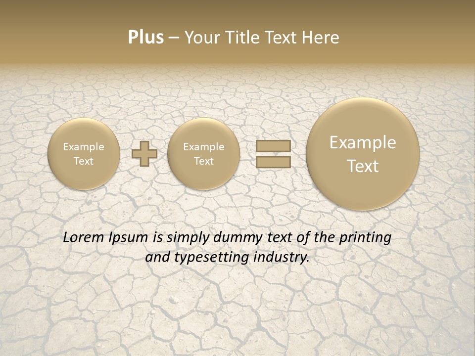 Salt Dying Barren PowerPoint Template