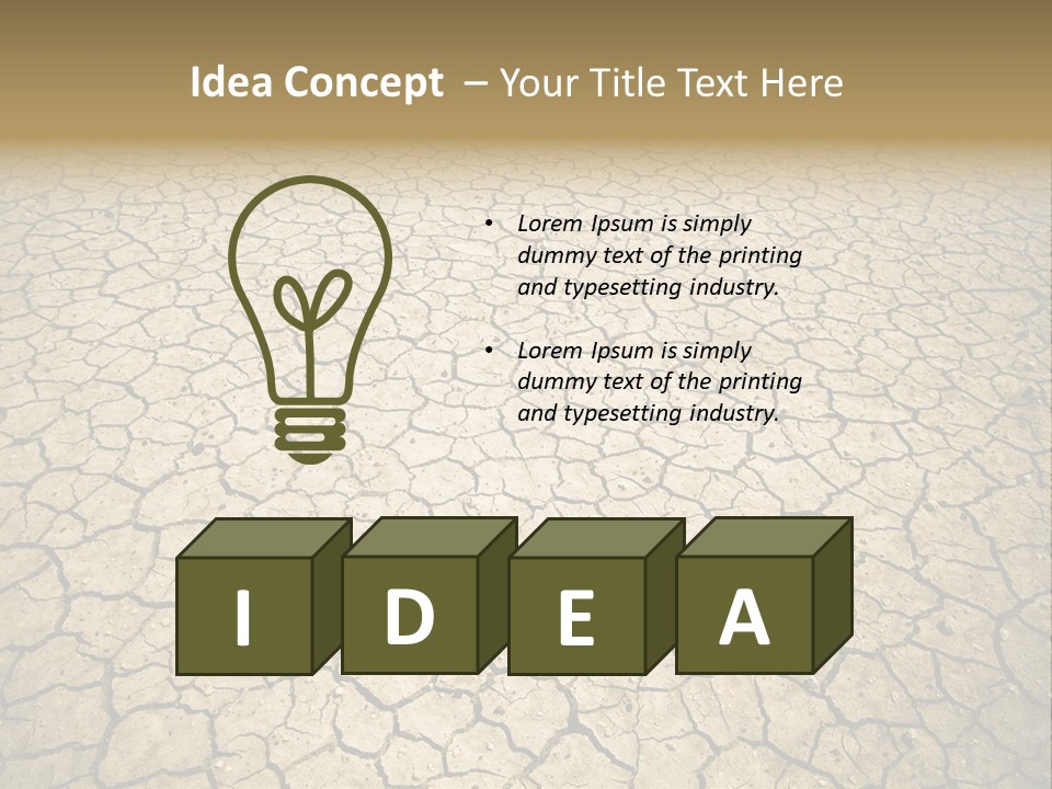 Salt Dying Barren PowerPoint Template