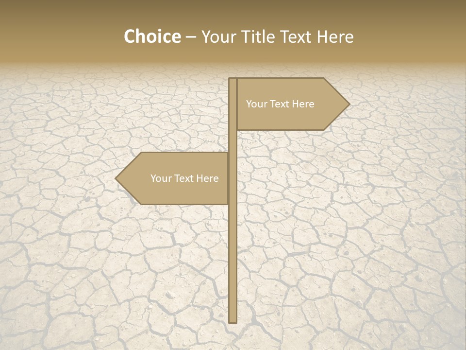 Salt Dying Barren PowerPoint Template