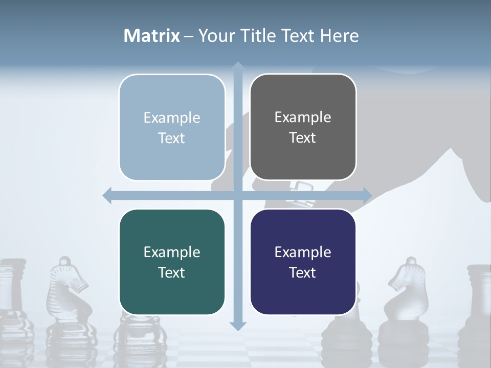 A Hand Is Pushing A Chess Piece On A Chess Board PowerPoint Template