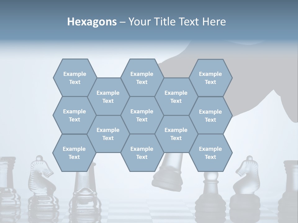 A Hand Is Pushing A Chess Piece On A Chess Board PowerPoint Template
