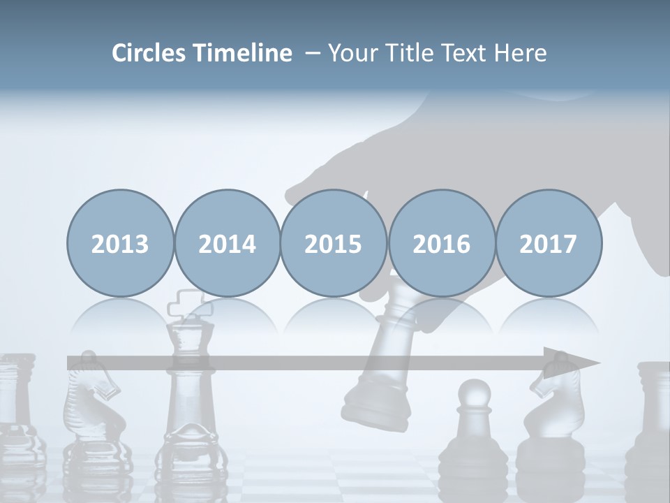 A Hand Is Pushing A Chess Piece On A Chess Board PowerPoint Template