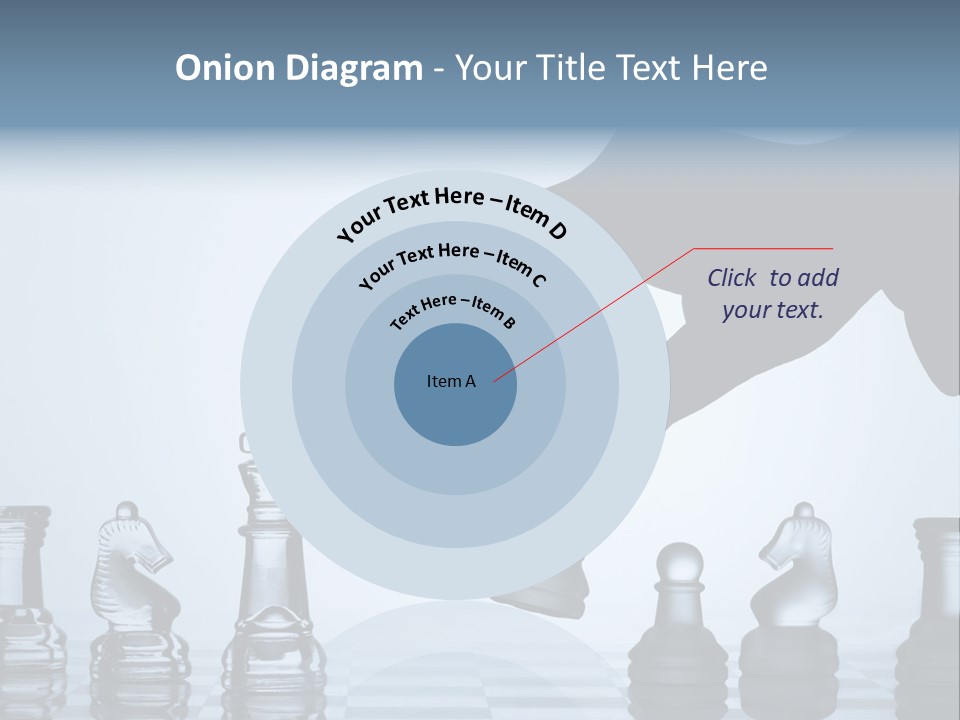 A Hand Is Pushing A Chess Piece On A Chess Board PowerPoint Template