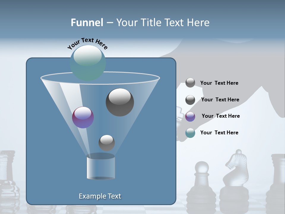 A Hand Is Pushing A Chess Piece On A Chess Board PowerPoint Template