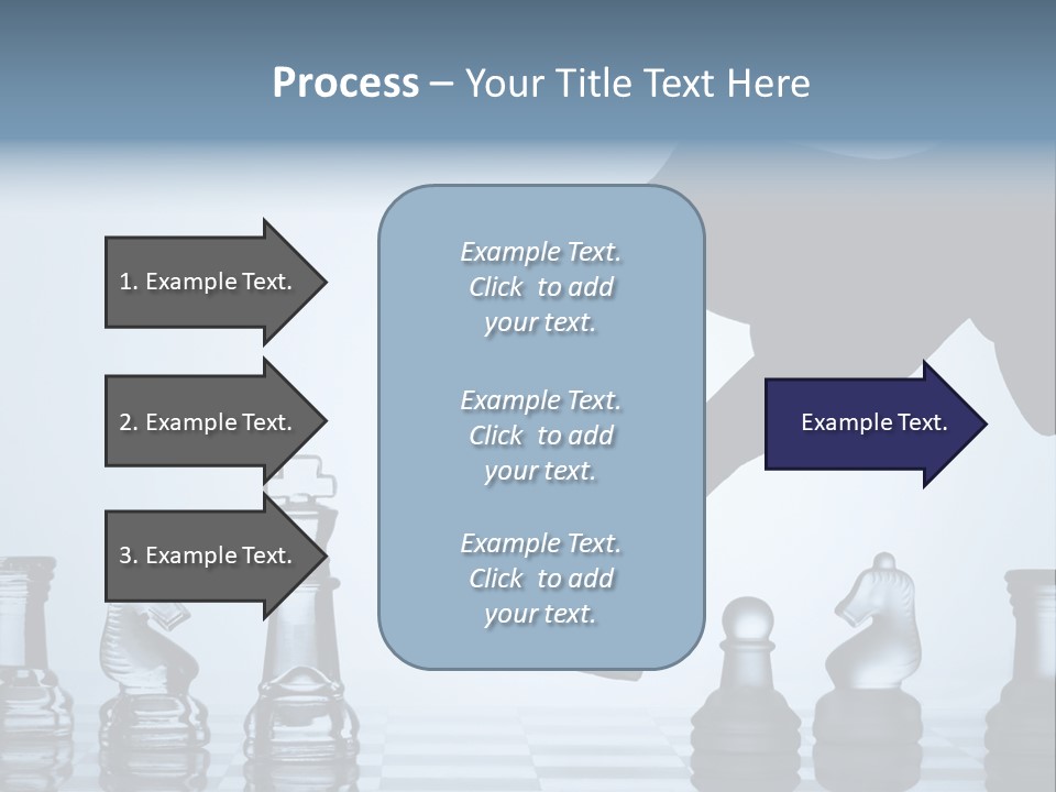 A Hand Is Pushing A Chess Piece On A Chess Board PowerPoint Template