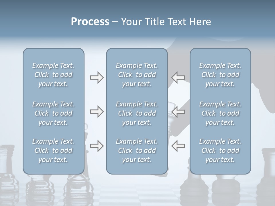 A Hand Is Pushing A Chess Piece On A Chess Board PowerPoint Template
