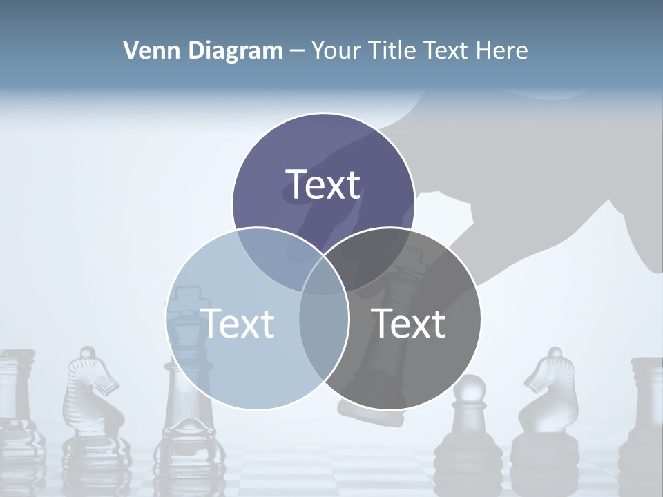 A Hand Is Pushing A Chess Piece On A Chess Board PowerPoint Template