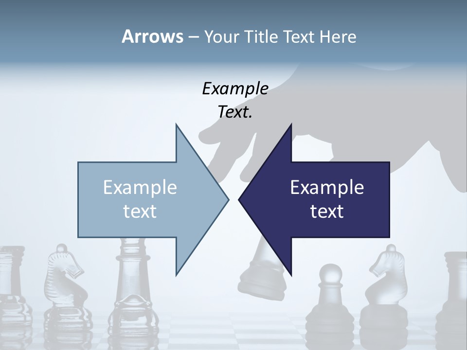 A Hand Is Pushing A Chess Piece On A Chess Board PowerPoint Template