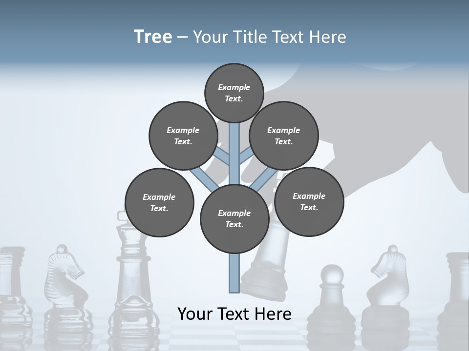 A Hand Is Pushing A Chess Piece On A Chess Board PowerPoint Template