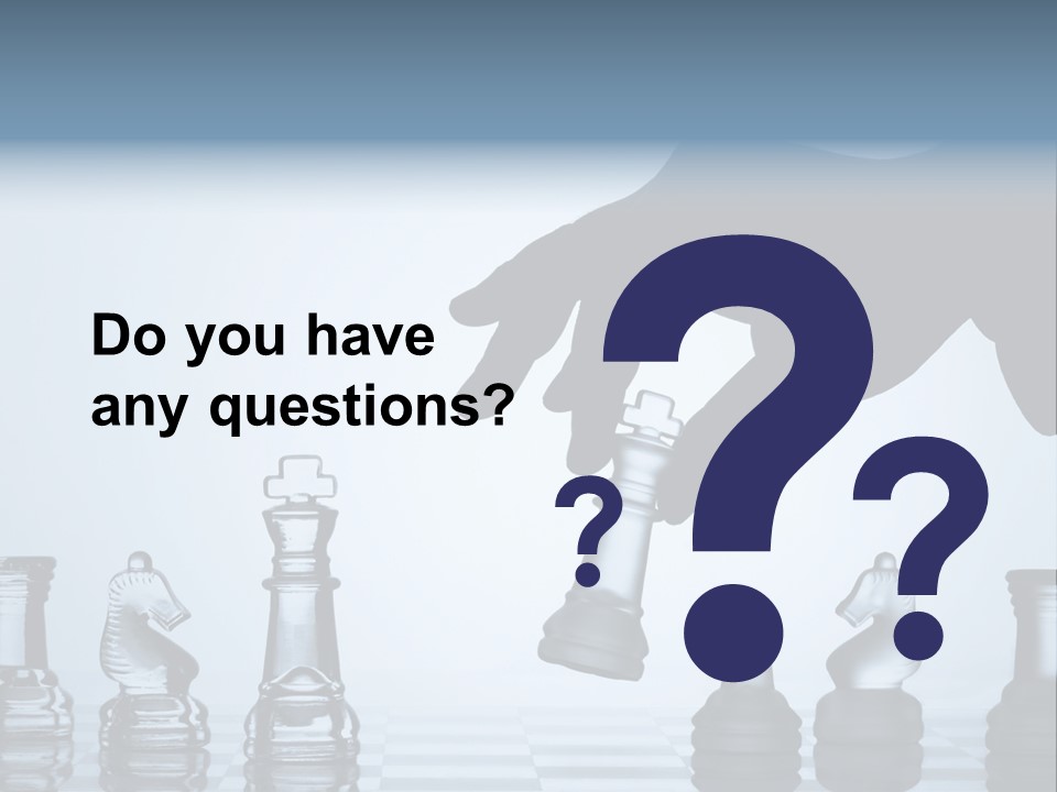 A Hand Is Pushing A Chess Piece On A Chess Board PowerPoint Template