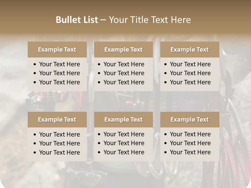 A Man Holding A Bunch Of Tools In His Hands PowerPoint Template