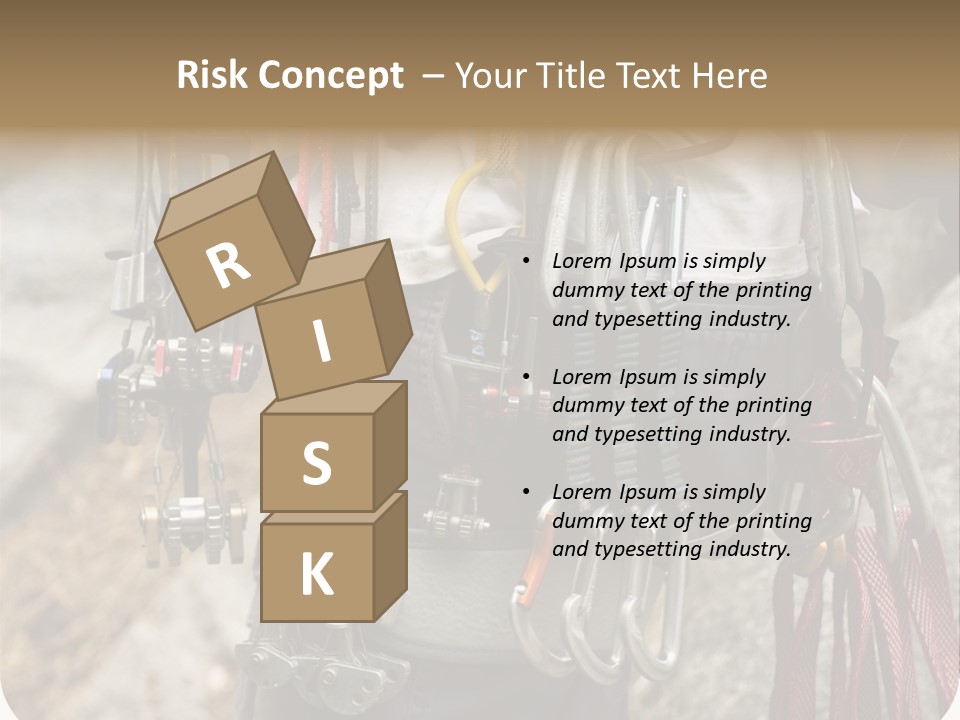 A Man Holding A Bunch Of Tools In His Hands PowerPoint Template