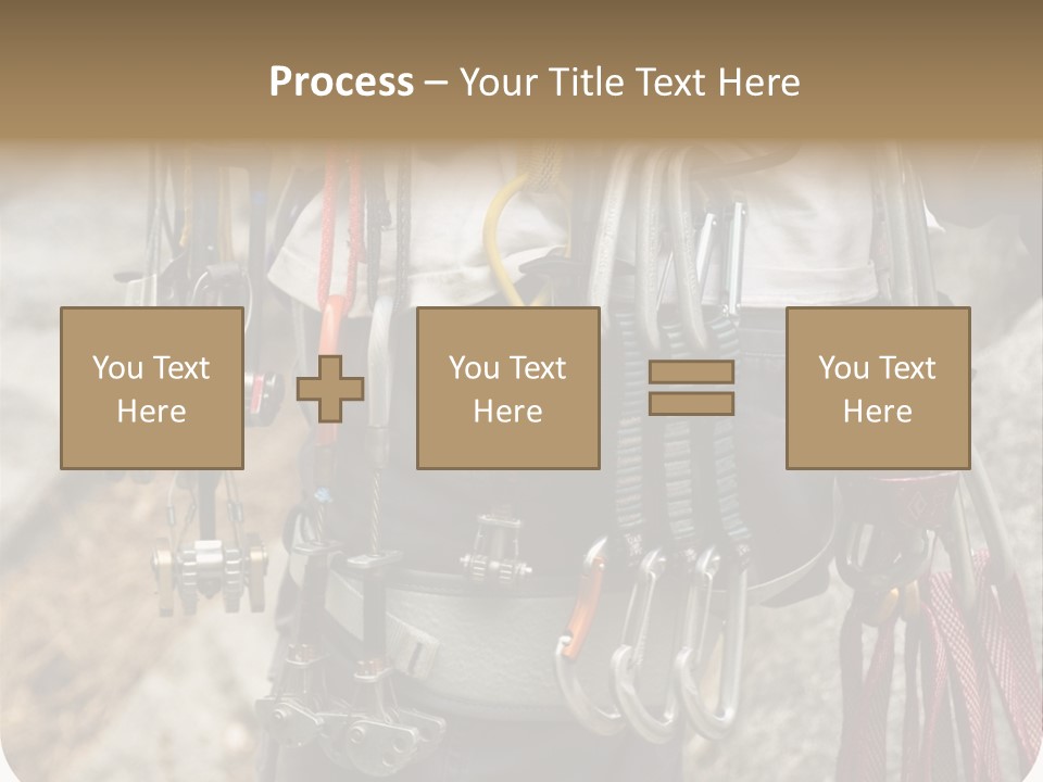 A Man Holding A Bunch Of Tools In His Hands PowerPoint Template