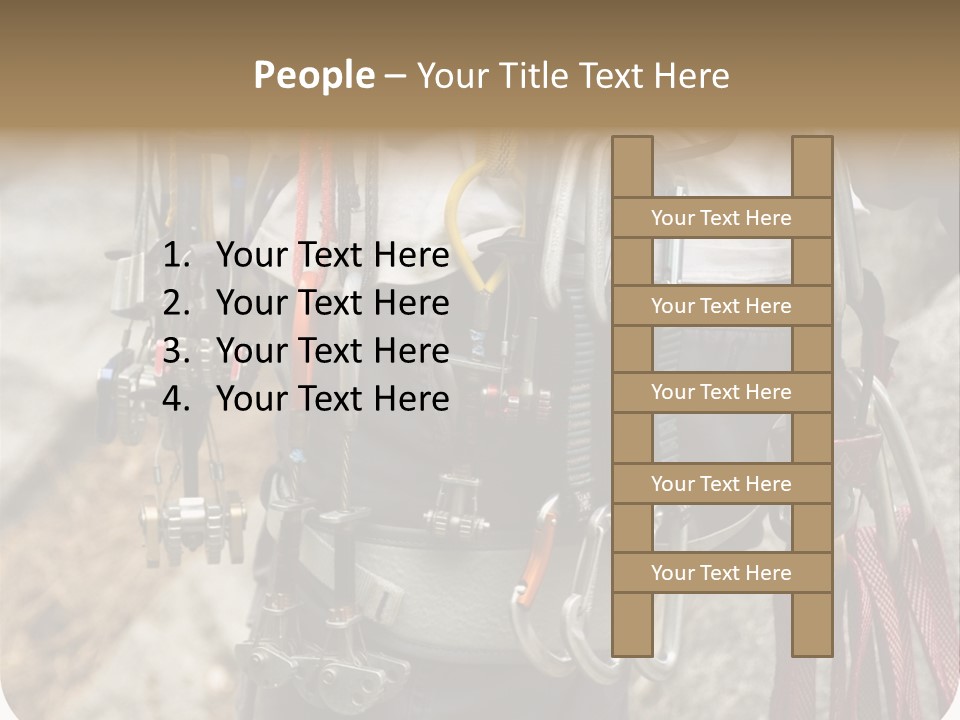 A Man Holding A Bunch Of Tools In His Hands PowerPoint Template