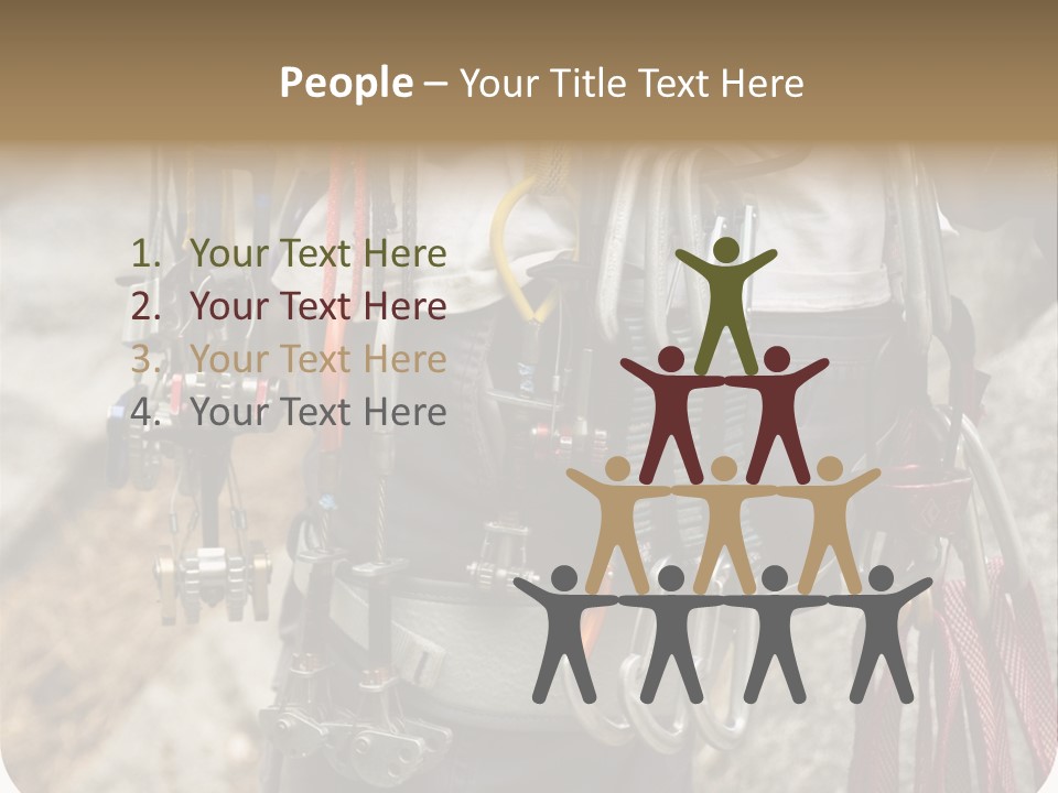 A Man Holding A Bunch Of Tools In His Hands PowerPoint Template